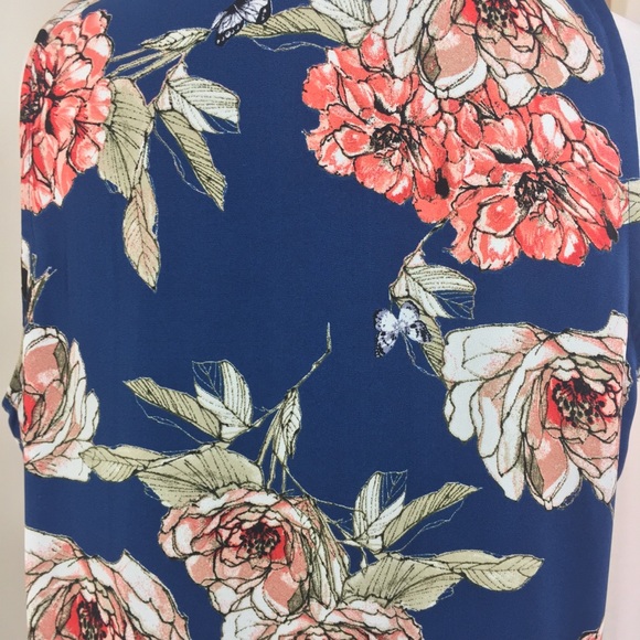 Sanctuary Blue Floral Print Dress - Picture 7 of 7